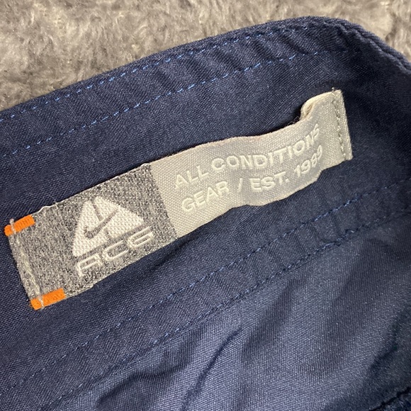 Rare Nike acg Athletic all conditions gear shorts size 32 navy - Picture 7 of 14